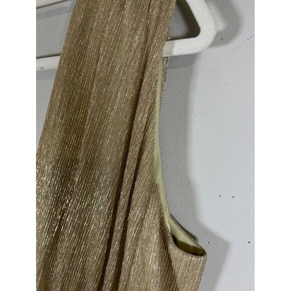 BCBG Maxazria Dress XL Metallic Luxury Old Money Vegas Mini Festive Wedding - Picture 14 of 16